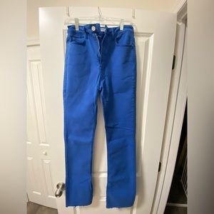 Blue high waisted zara pants